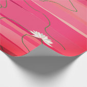 Witte Lotus Wrapping Paper Cadeaupapier (Hoek)