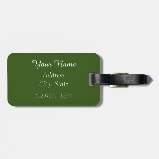 Witte lotusbloem en blauwe libel bagagelabel (Achterkant horizontaal)