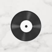 Witte LP Vinyl Record Gepersonaliseerde Confetti (Kleine voorkant)