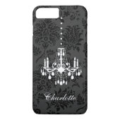 witte luchters op Damask iPhone Cas Case-Mate iPhone Case (Achterkant)