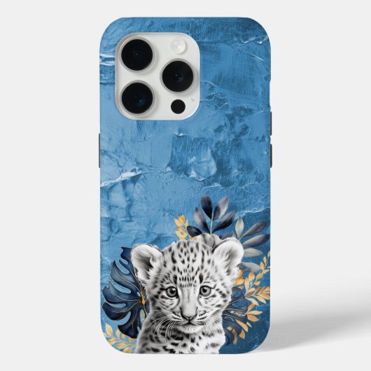 Witte luipaard Case-Mate iPhone case (Achterkant)