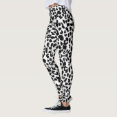 Witte luipaardprint leggings (Links)