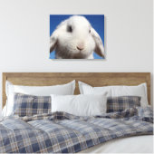Witte lus canvas afdruk (Insitu (Slaapkamer))