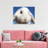 Witte lus canvas afdruk (Insitu (Woonkamer))