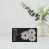 Witte maaltijd visitekaartje (Staand voorkant)