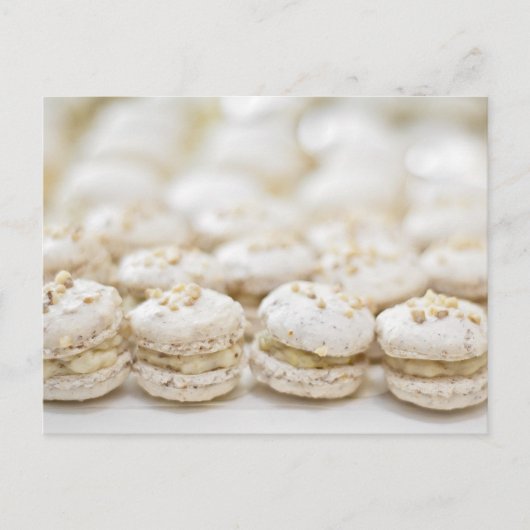 Witte Macaroons Briefkaart (Voorkant)