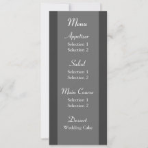 Witte Madelief Bruiloftsreceptie Diner Menu Sjablo