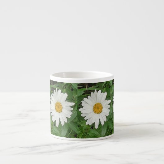 Witte Madelief Espresso Kop (Voorkant)