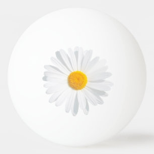 witte madeliefje pingpongballen