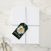 Witte Madeliefjes Aangepaste Gift Tag Cadeaulabel (Met Touw)