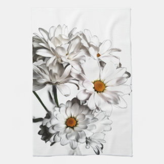 Witte Madeliefjes Bloei Keukenhanddoek – Verse Blo