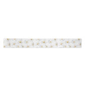 Witte madeliefjes Bloemen Boho Bewerkbare Kleur Ac Lint (Voorkant)