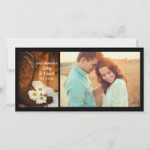 Witte Madeliefjes Cowboylaarzen Westers Net Getrou Aankondiging (Voorkant)