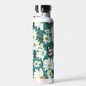 Witte madeliefjes en vlinders waterfles (Rechts)