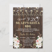 Witte Magnolia Barn String Lichten na I DO BBQ I Kaart (Voorkant)