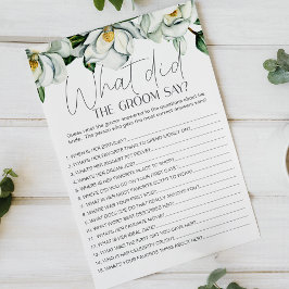 Witte Magnolia Bloemen Bruid Zou De Bruidegom Zegg Flyer