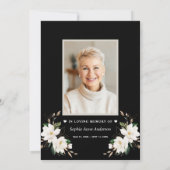 Witte Magnolia Bloemen Gouden Viering Van Het Leve Kaart (Achterkant)