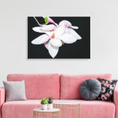 Witte Magnolia Canvas Afdruk (Insitu (Woonkamer))