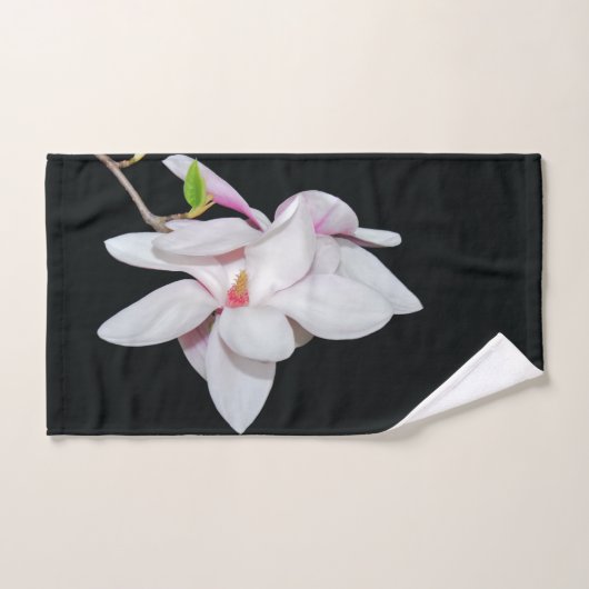 Witte Magnolia Handdoek (Handdoek)