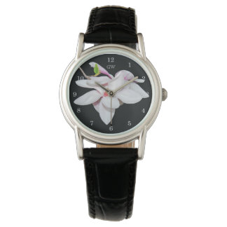 Witte Magnolia Horloge