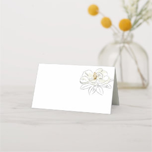 Witte Magnolia illustratie Minimale bruiloft blanc