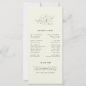 Witte Magnolia Illustratie Modern Programma Bruilo (Achterkant)