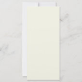 Witte Magnolia Illustratie Moderne Huwelijksmenu (Achterkant)