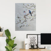 Witte Magnolia Poster (Thuiskantoor)
