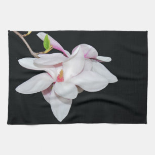 Witte Magnolia Theedoek