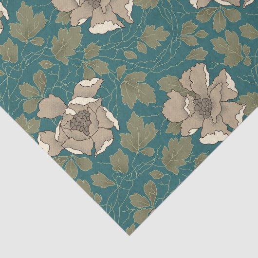 Witte magnoliekpapieren tissuepapier (Detail)