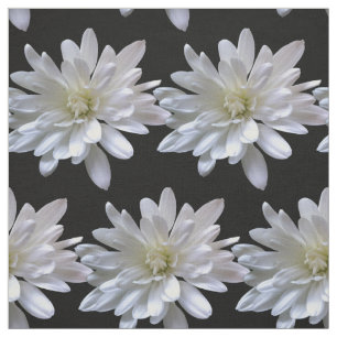 Witte maisachtige witte bloemen stof