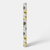 Witte maissoorten, wilde bloemen op geel samsung galaxy hoesje (Linkerkant)