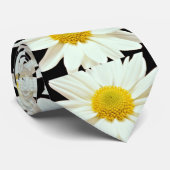 Witte maisy chrysanthemum bloemen stropdas (Opgerold)