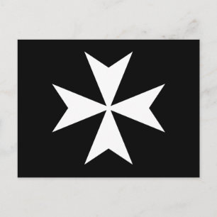 Witte Maltezer Kruis Briefkaart
