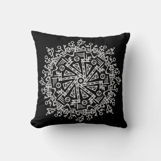 Witte Mandala Kussen