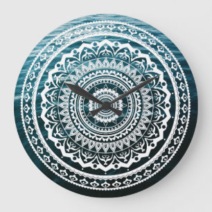 Witte Mandala Laat de zee je vrij maken Grote Klok