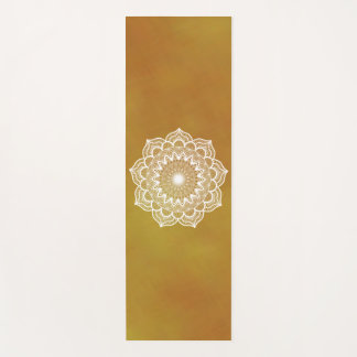 Witte Mandala op Gouden Achtergrond Yogamat