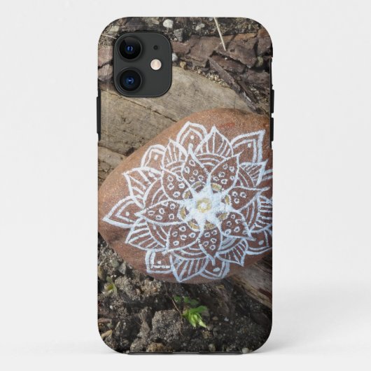 Witte Mandala Tekensteen Case-Mate iPhone Case (Achterkant)
