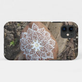 Witte Mandala Tekensteen Case-Mate iPhone Case (Achterkant (horizontaal))