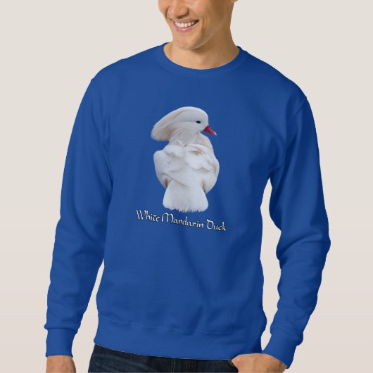 Witte Mandarin Eend Sweater (Voorkant)