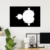Witte Mandelbrot Poster (Thuiskantoor)