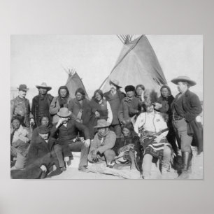 Witte Mannen (inclusief Buffalo Bill) en Lakota 3 Poster