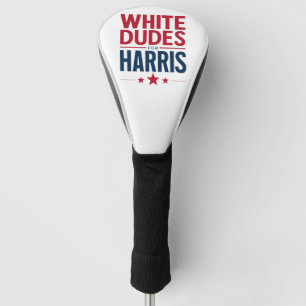 Witte Mannen Voor Harris Verkiezing Kamala Harris  Golfheadcover