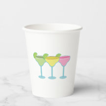 Witte Margarita glazen Party Cups