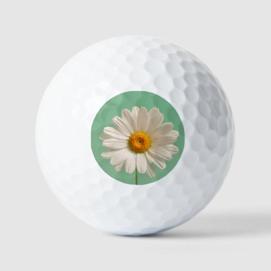 Witte margriet golfballen (Voorkant)