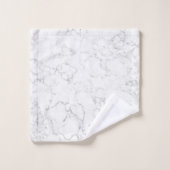 Witte marmer bad handdoek (Wasdoekje)