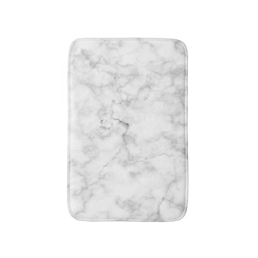 Witte marmer badmat (Voorkant Verticaal)