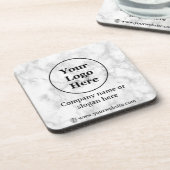 Witte marmer bier onderzetter (Linkerzijde)