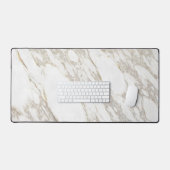 Witte marmer bureaumat (Keyboard & Muis)
