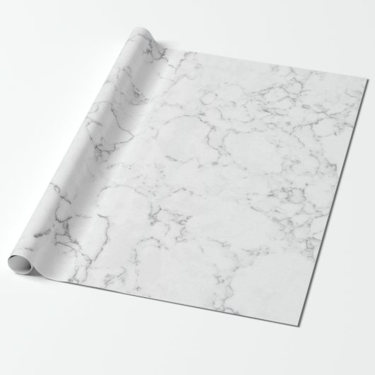 Witte marmer cadeaupapier (Uitgerold)